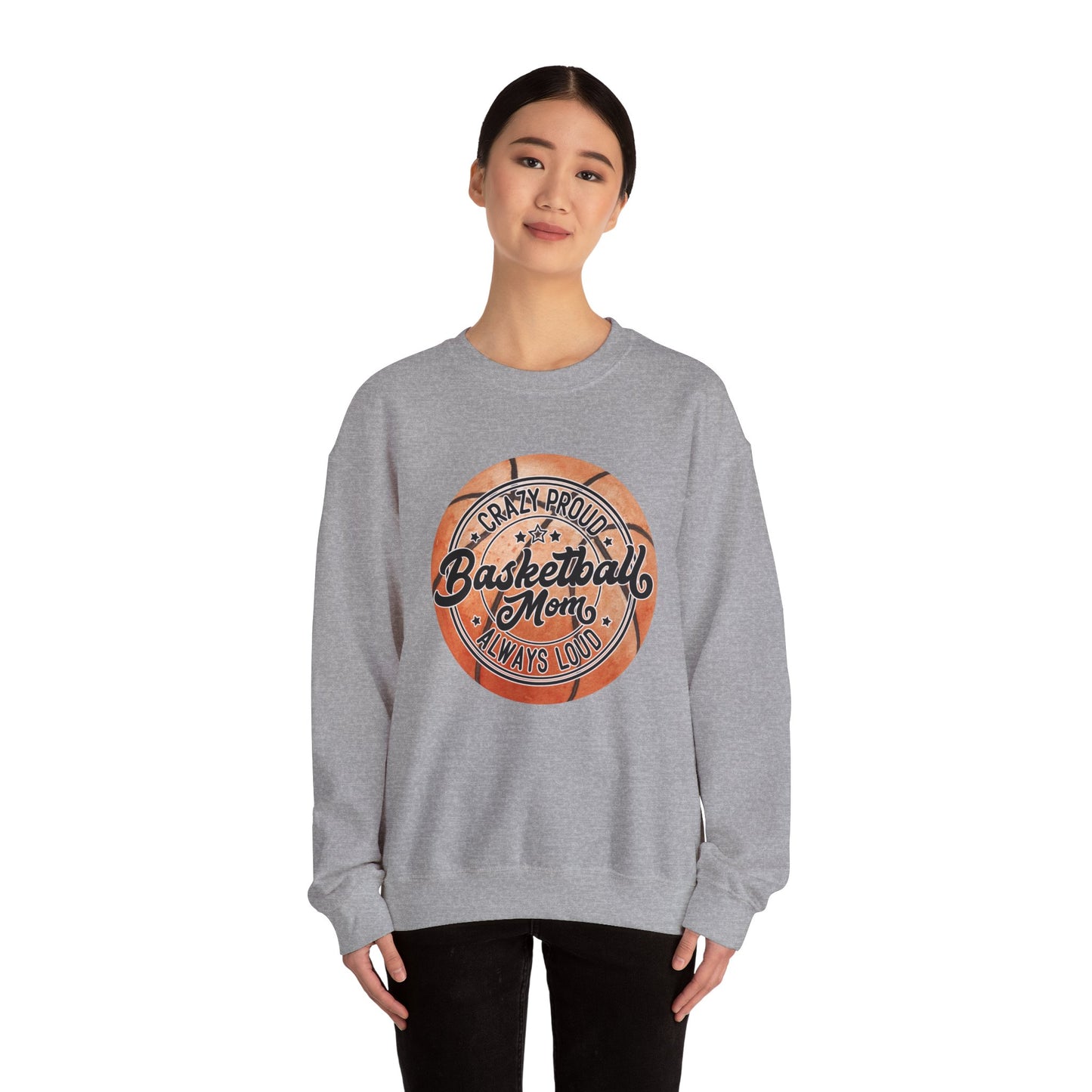 Crewneck Sweatshirt Loud and Proud Basketball Mom