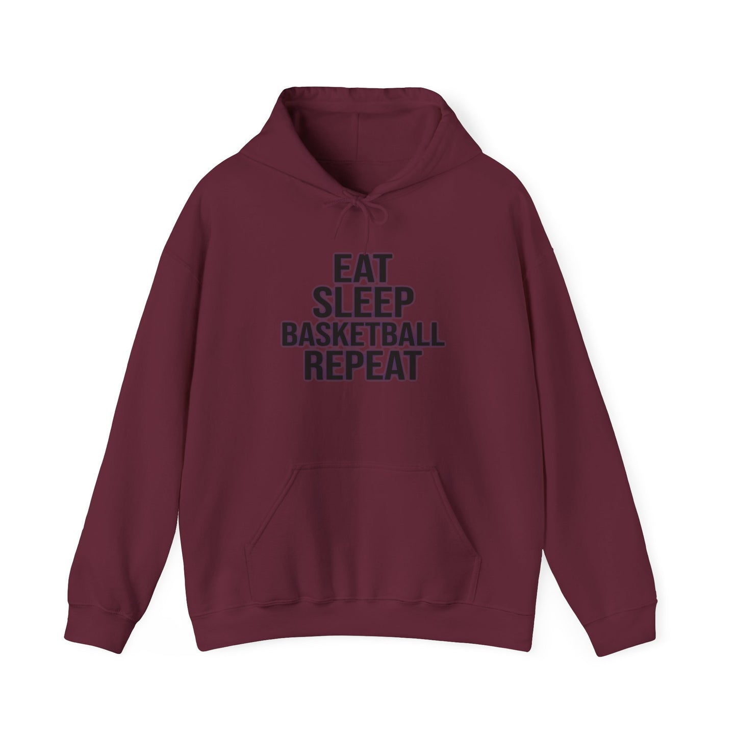 Hoodie-Eat Sleep Basketball Repeat