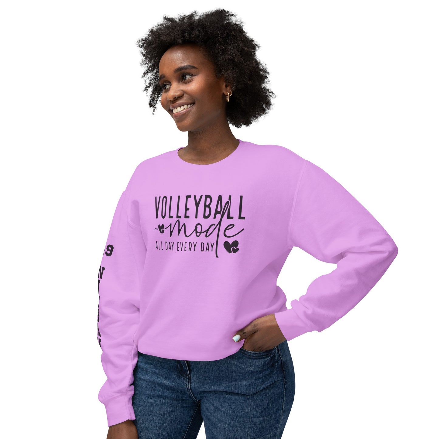 Custom Sleeve Print-Crewneck Sweatshirt