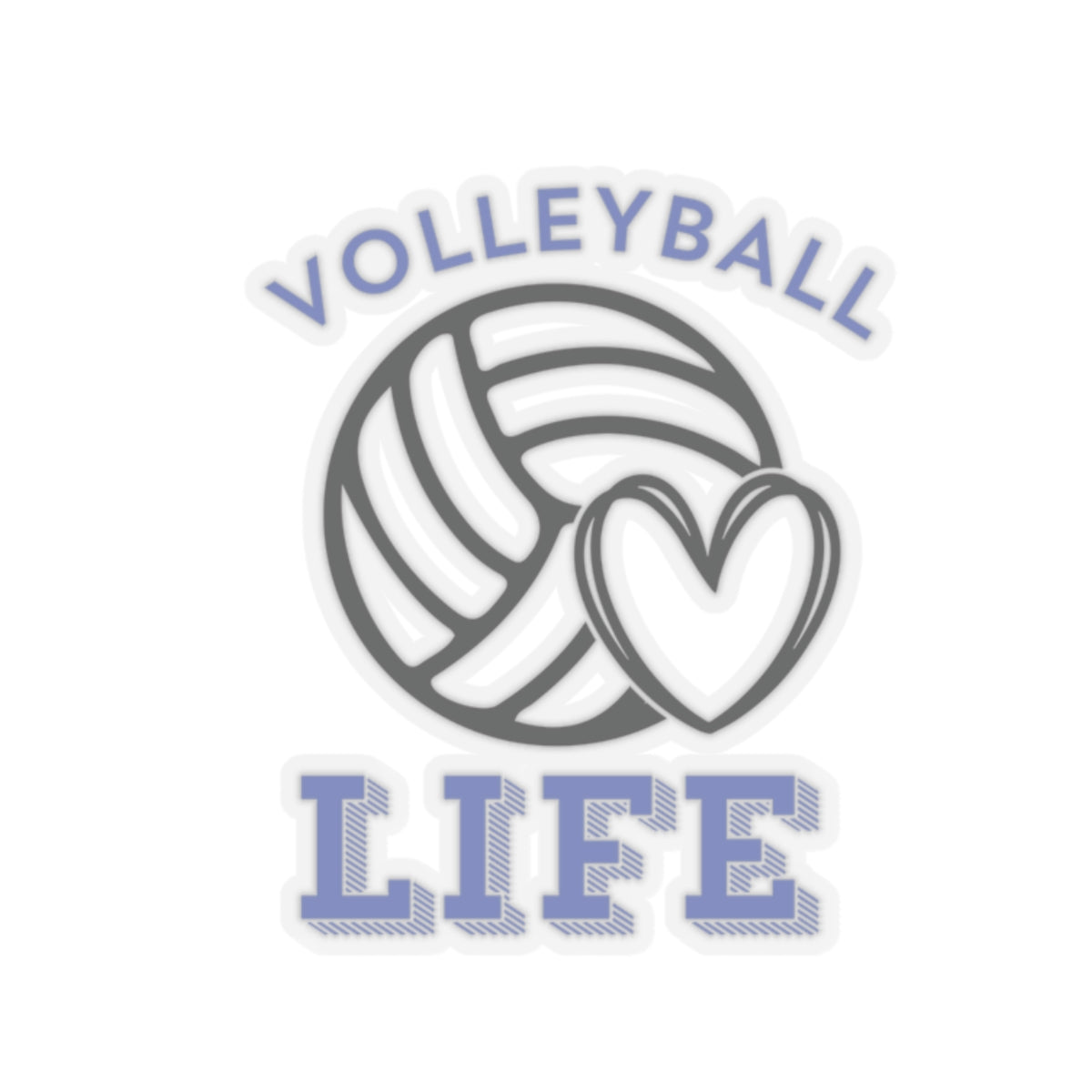 Volleyball Life Kiss-Cut Stickers