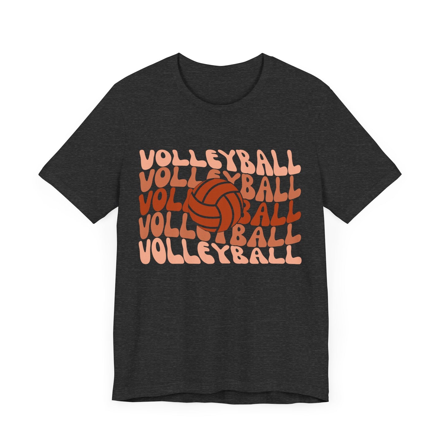 Wavy Retro T-shirt-Volleyball