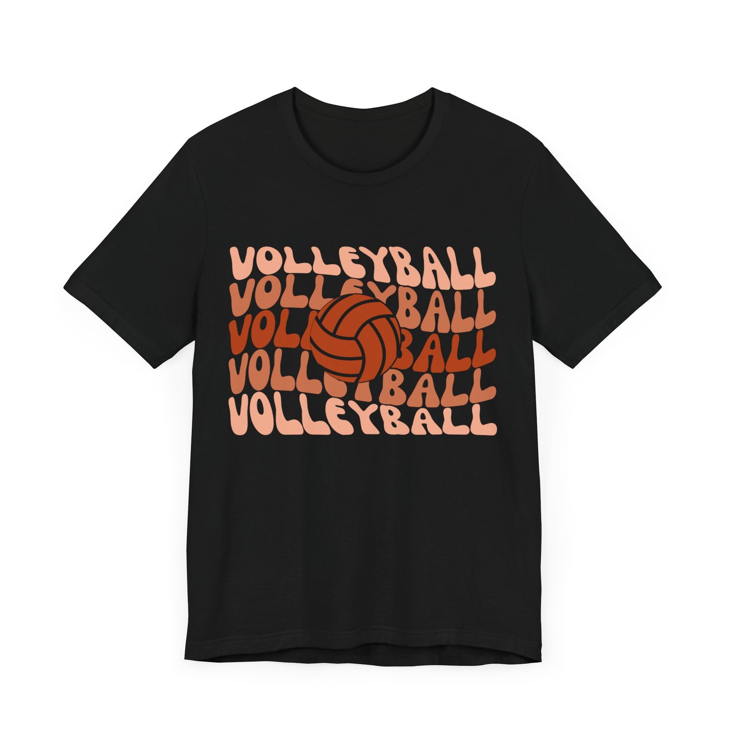 Wavy Retro T-shirt-Volleyball