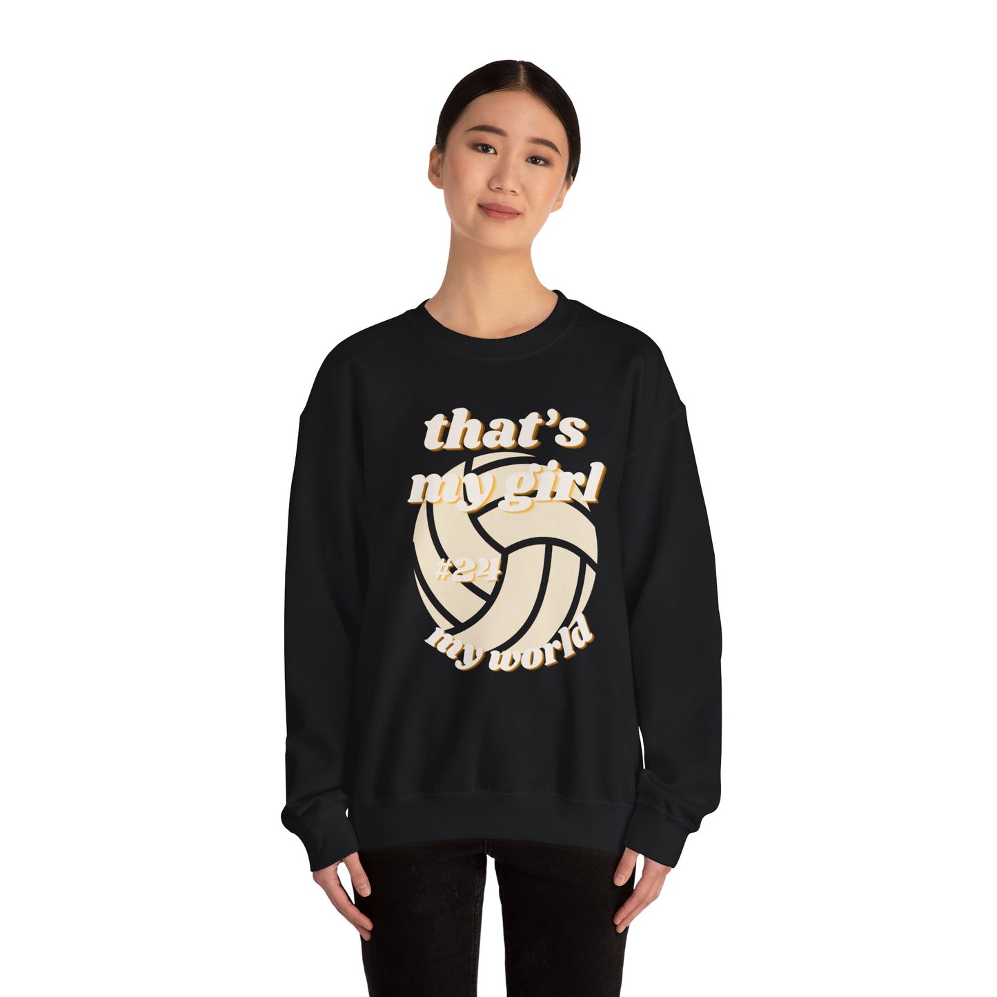 That's My Girl-Crewneck Sweatshirt Volleyball