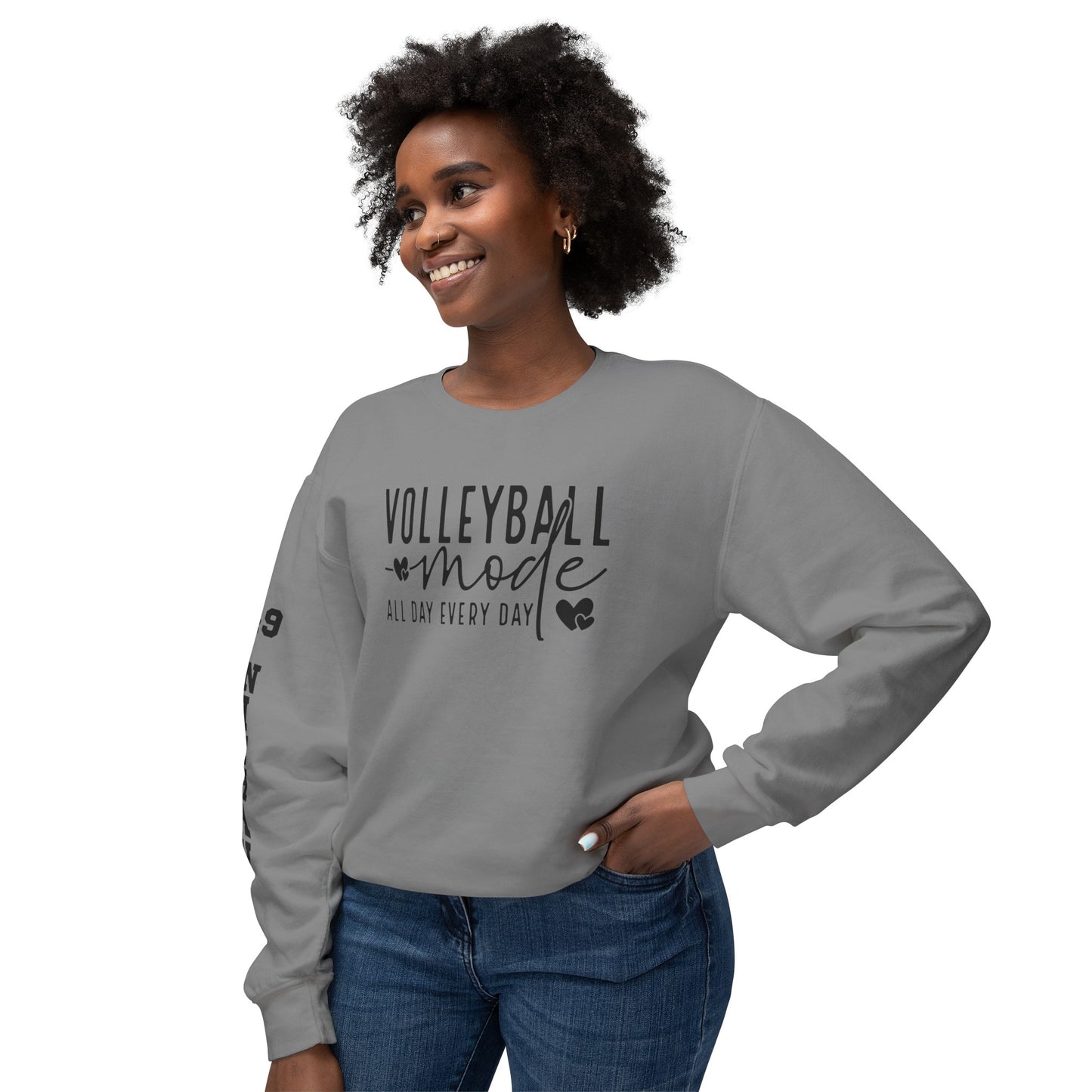 Custom Sleeve Print-Crewneck Sweatshirt