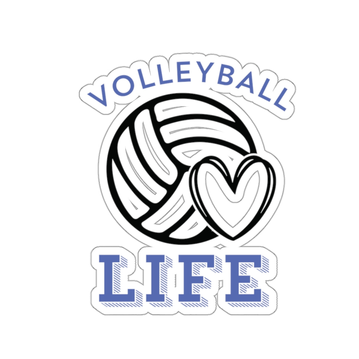 Volleyball Life Kiss-Cut Stickers