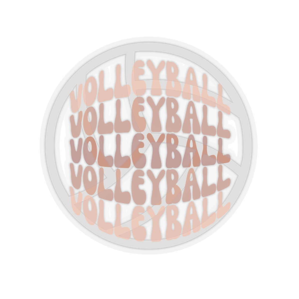 Volleyball Kiss-Cut Stickers