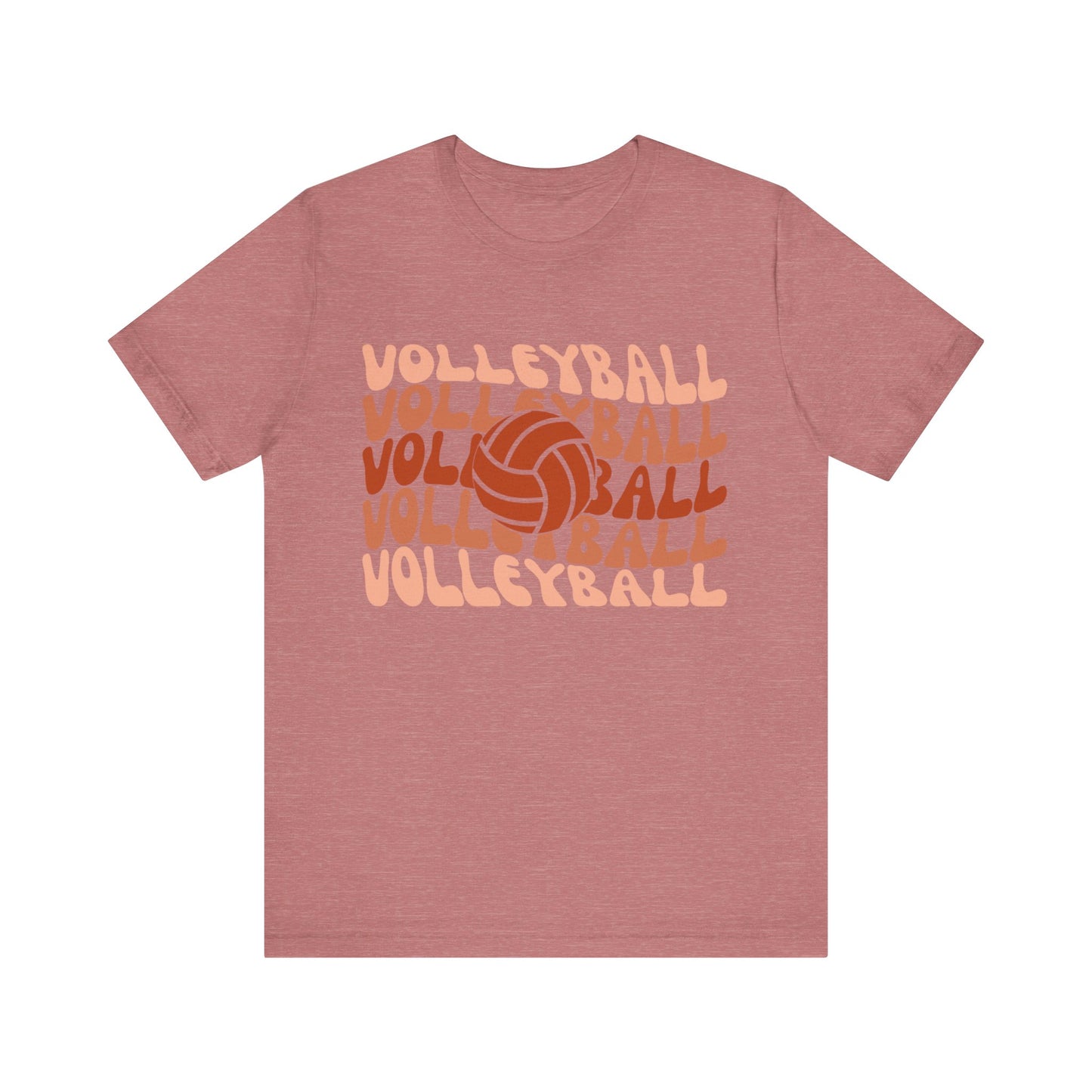 Wavy Retro T-shirt-Volleyball