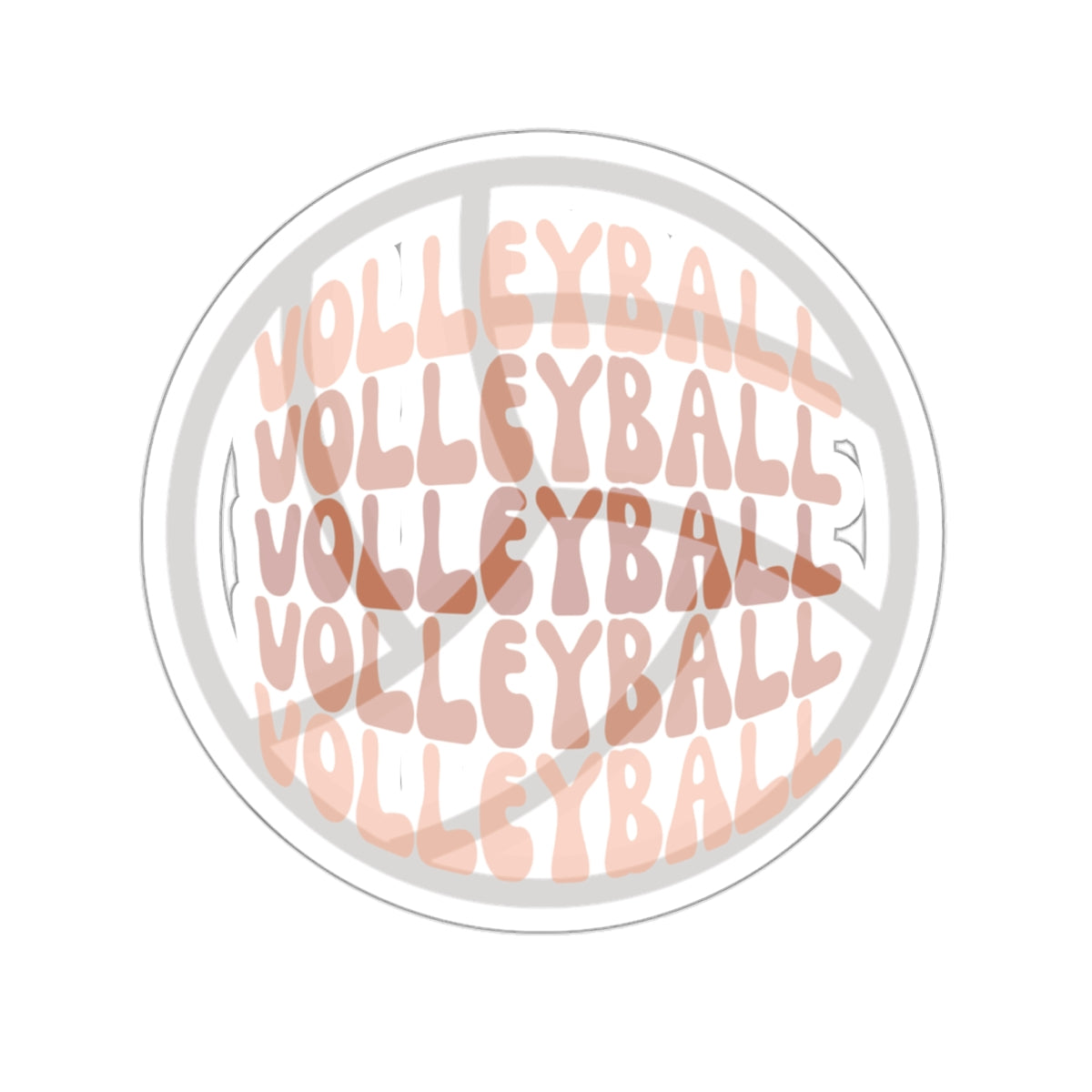 Volleyball Kiss-Cut Stickers