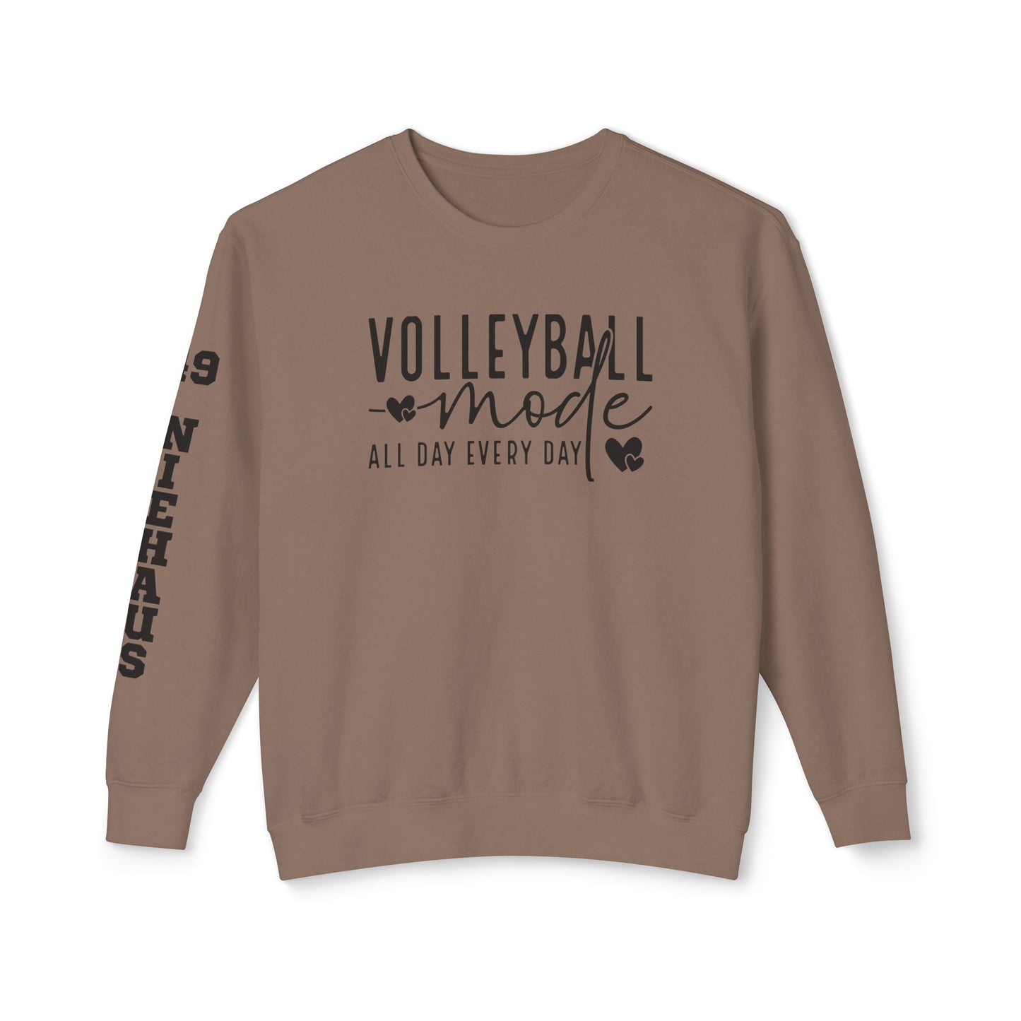 Custom Sleeve Print-Crewneck Sweatshirt