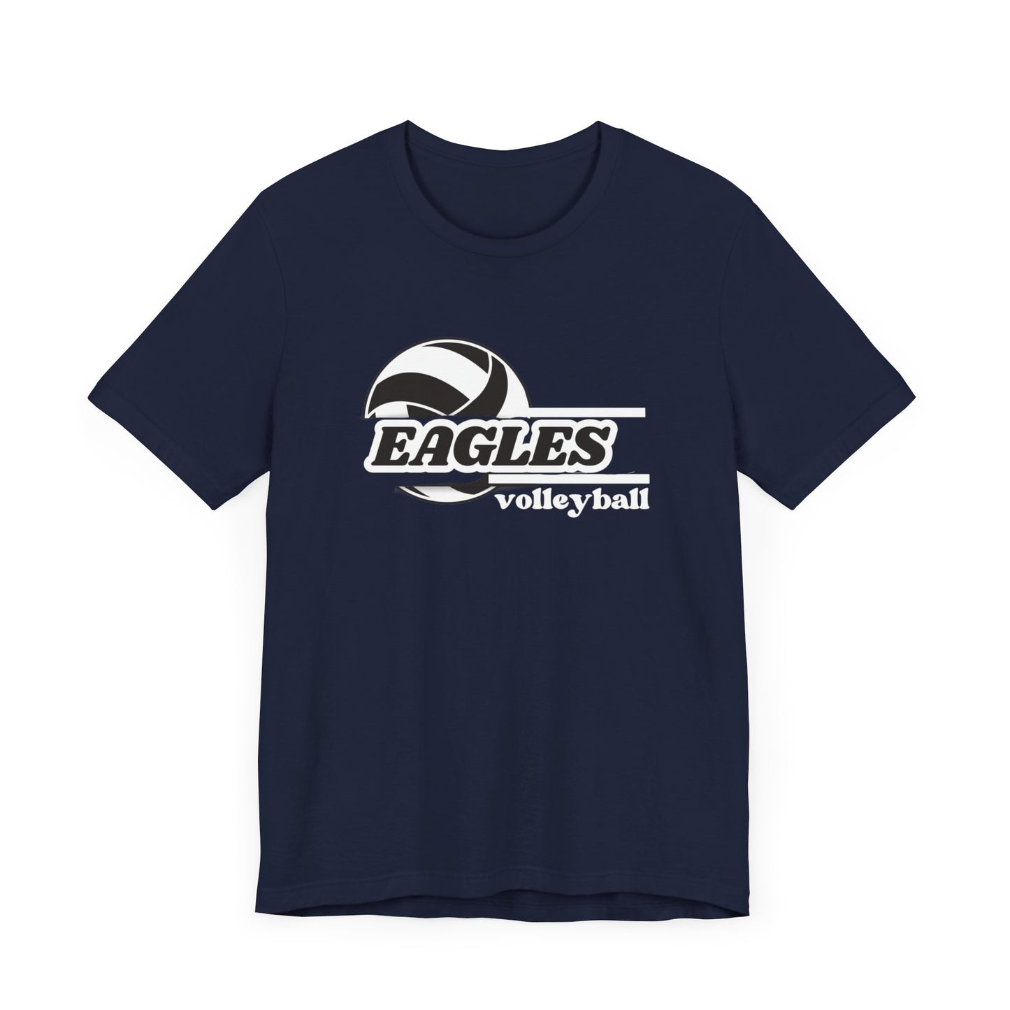 Scott Eagles Mascot Volleyball Shadow-Black