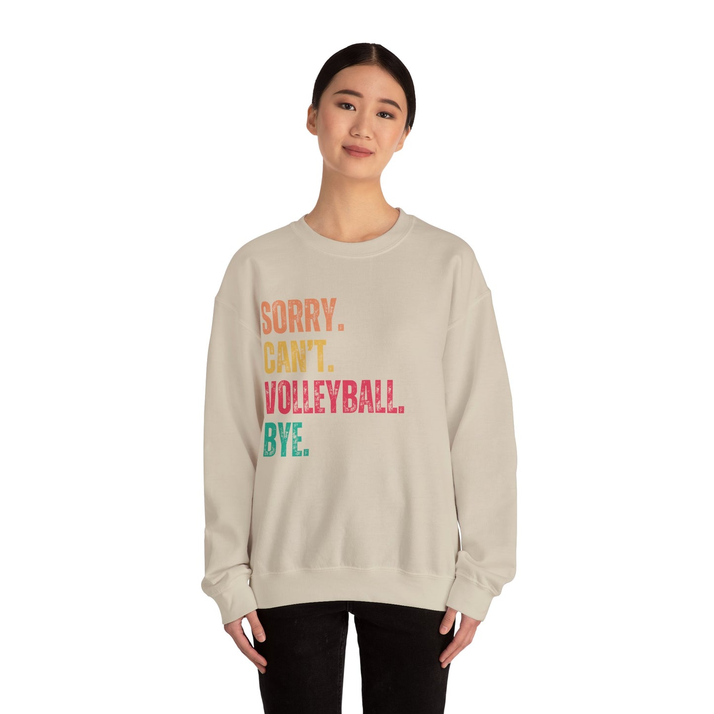 Sorry-Cant-Crewneck Sweatshirt Volleyball