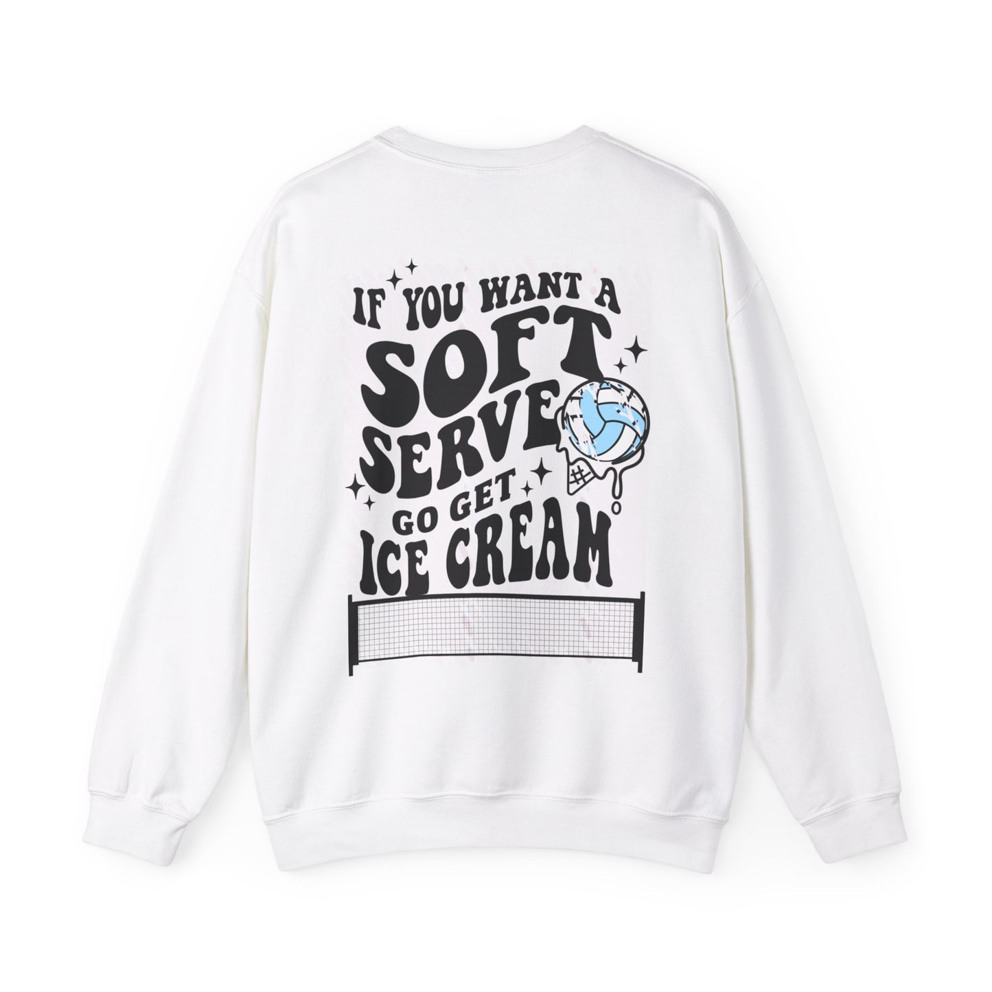 Soft Serve-Crewneck Sweatshirt Volleyball