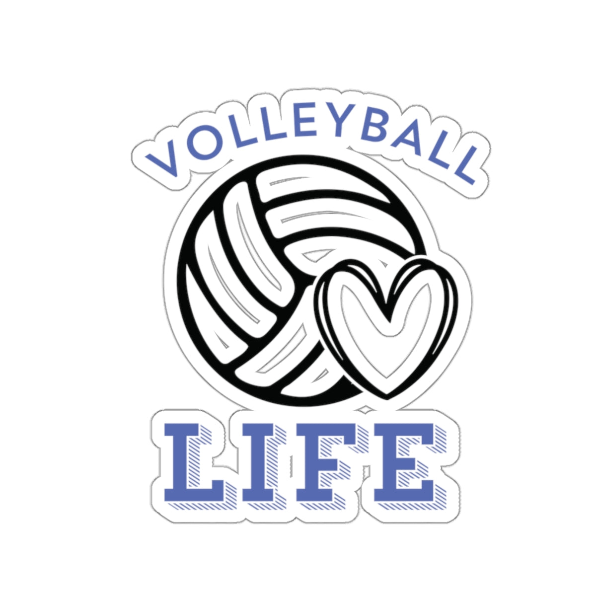 Volleyball Life Kiss-Cut Stickers