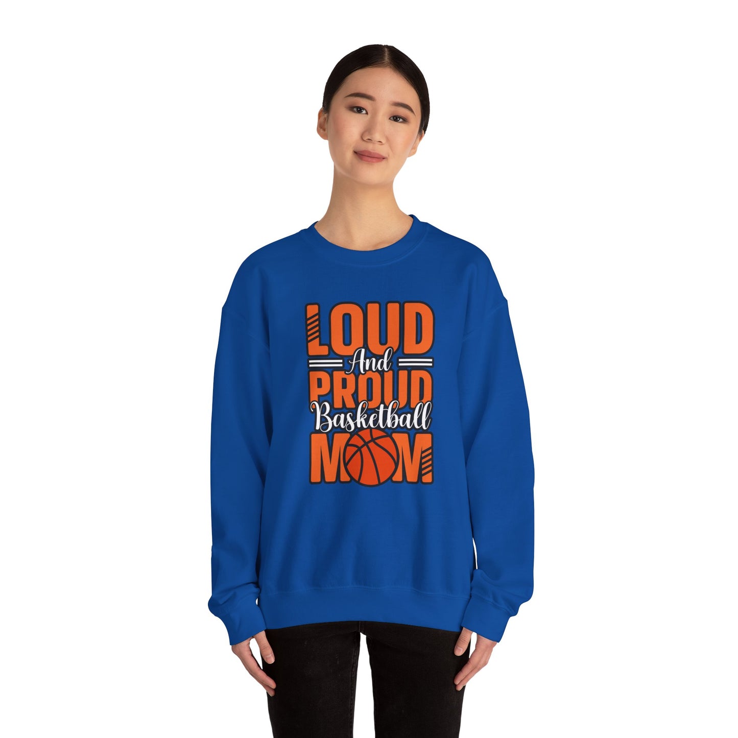 Crewneck Sweatshirt Loud and Proud Basketball Mom