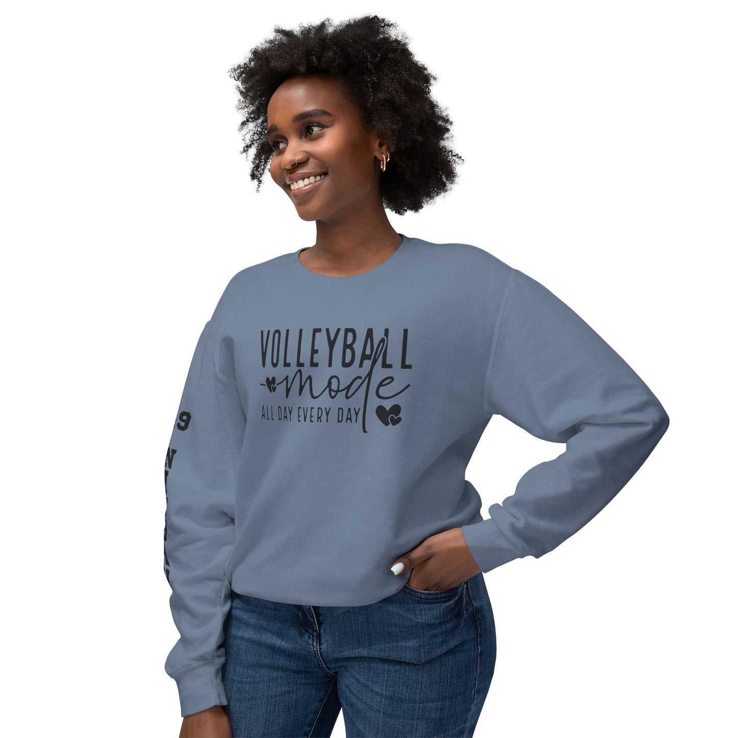 Custom Sleeve Print-Crewneck Sweatshirt