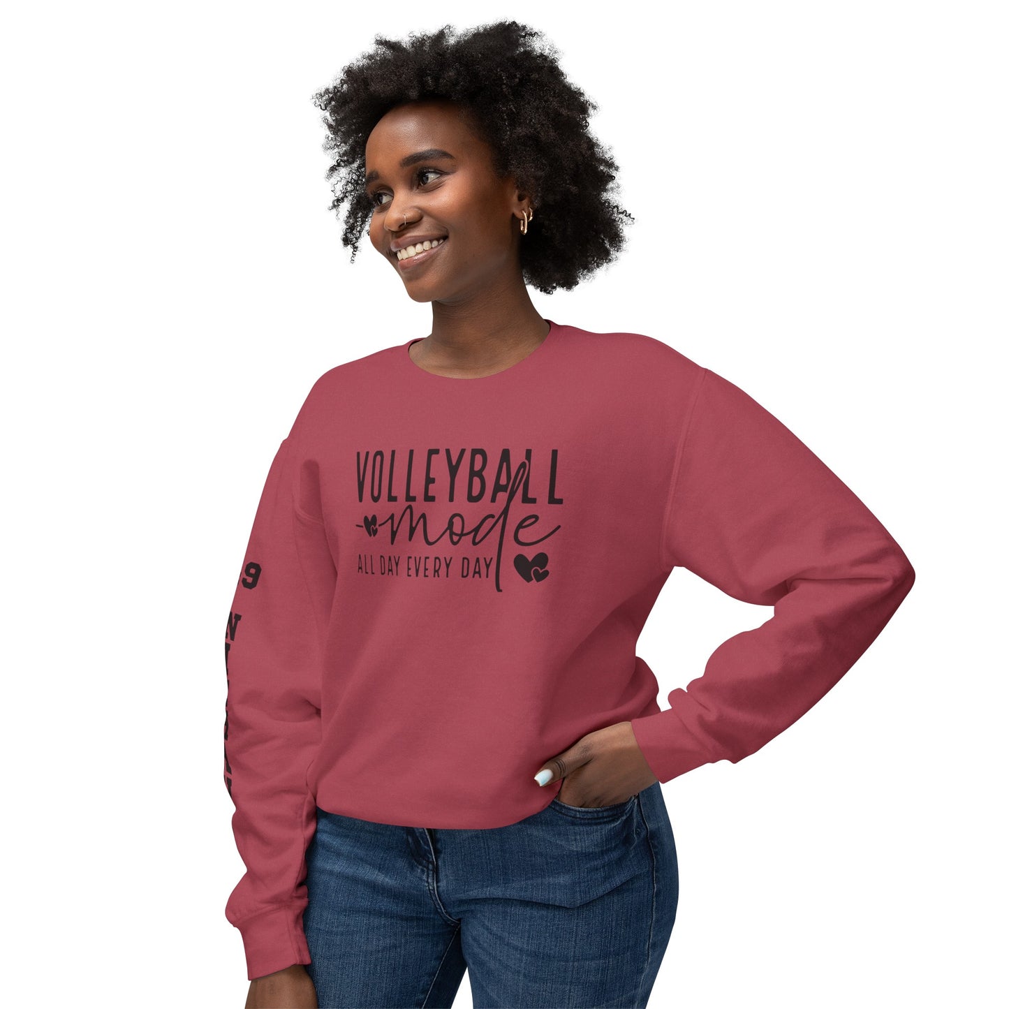 Custom Sleeve Print-Crewneck Sweatshirt