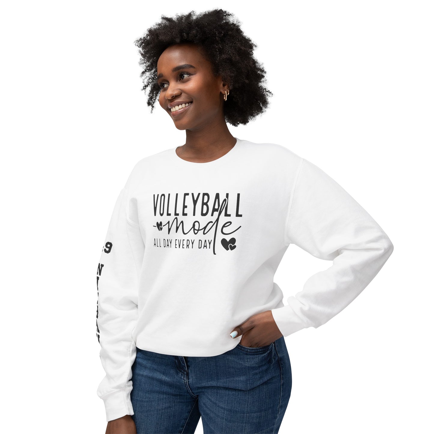 Custom Sleeve Print-Crewneck Sweatshirt