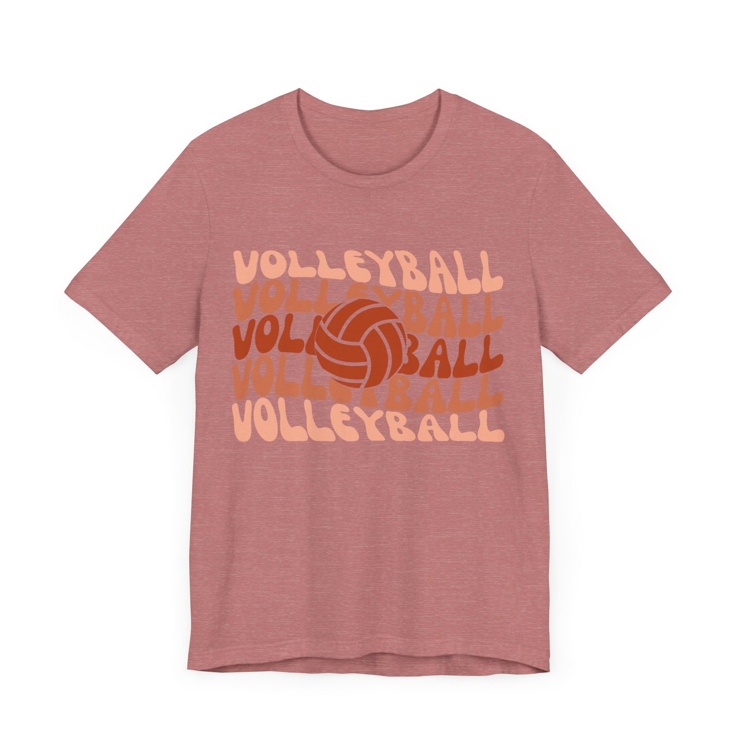 Wavy Retro T-shirt-Volleyball