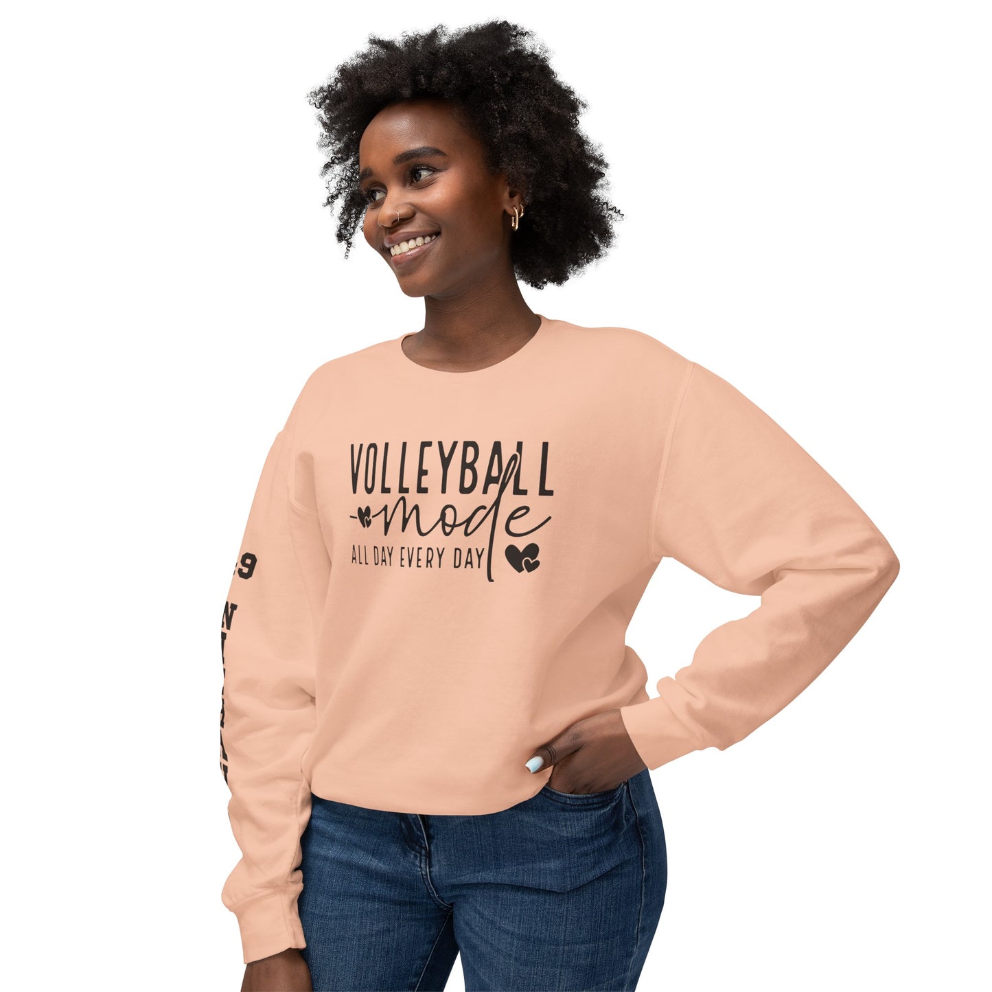 Custom Sleeve Print-Crewneck Sweatshirt