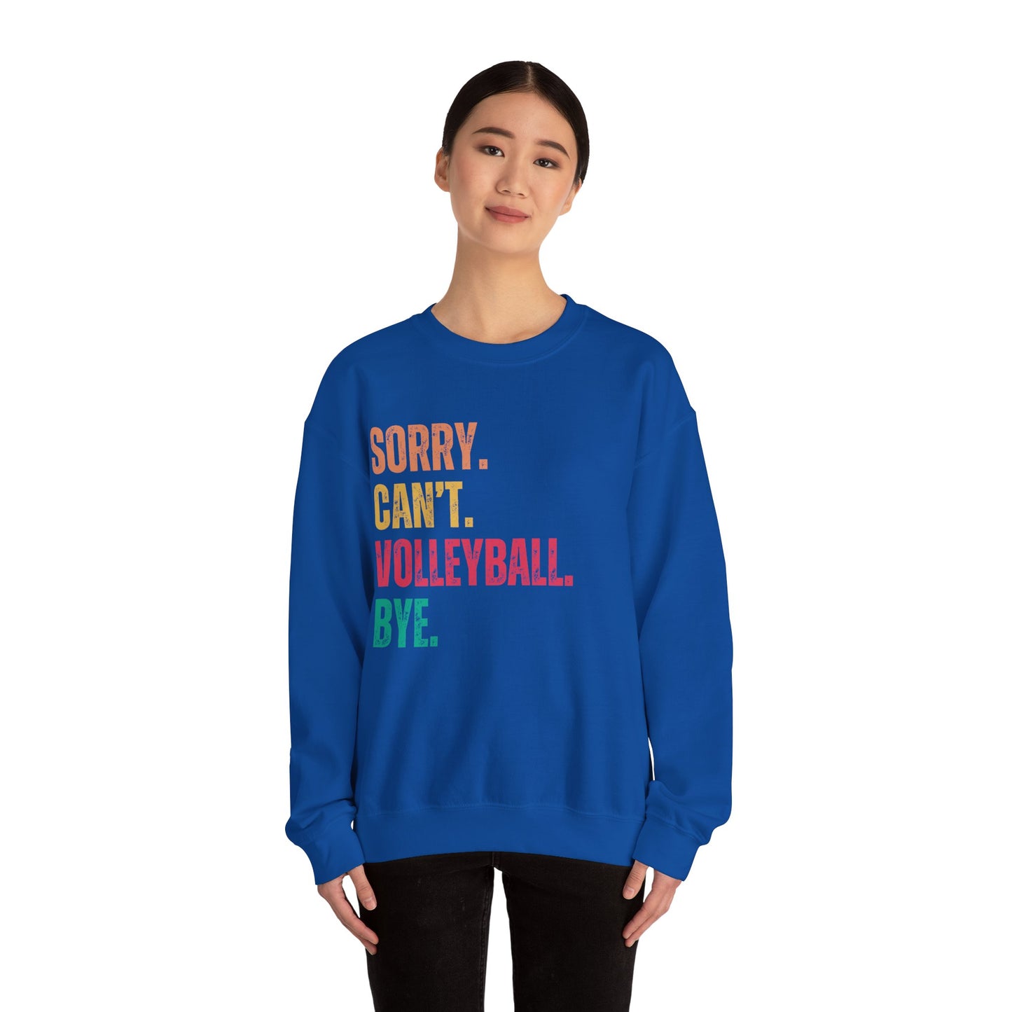 Sorry-Cant-Crewneck Sweatshirt Volleyball