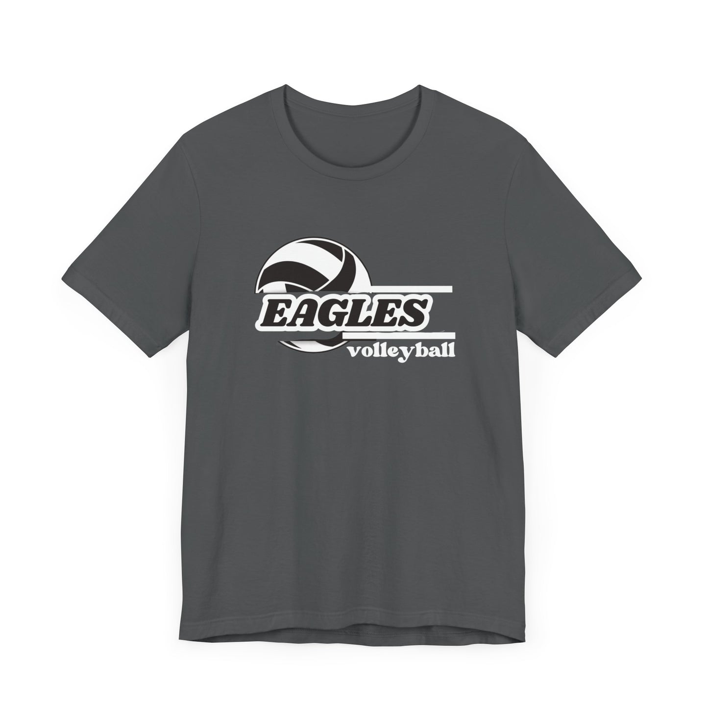 Scott Eagles Mascot Volleyball Shadow-Black