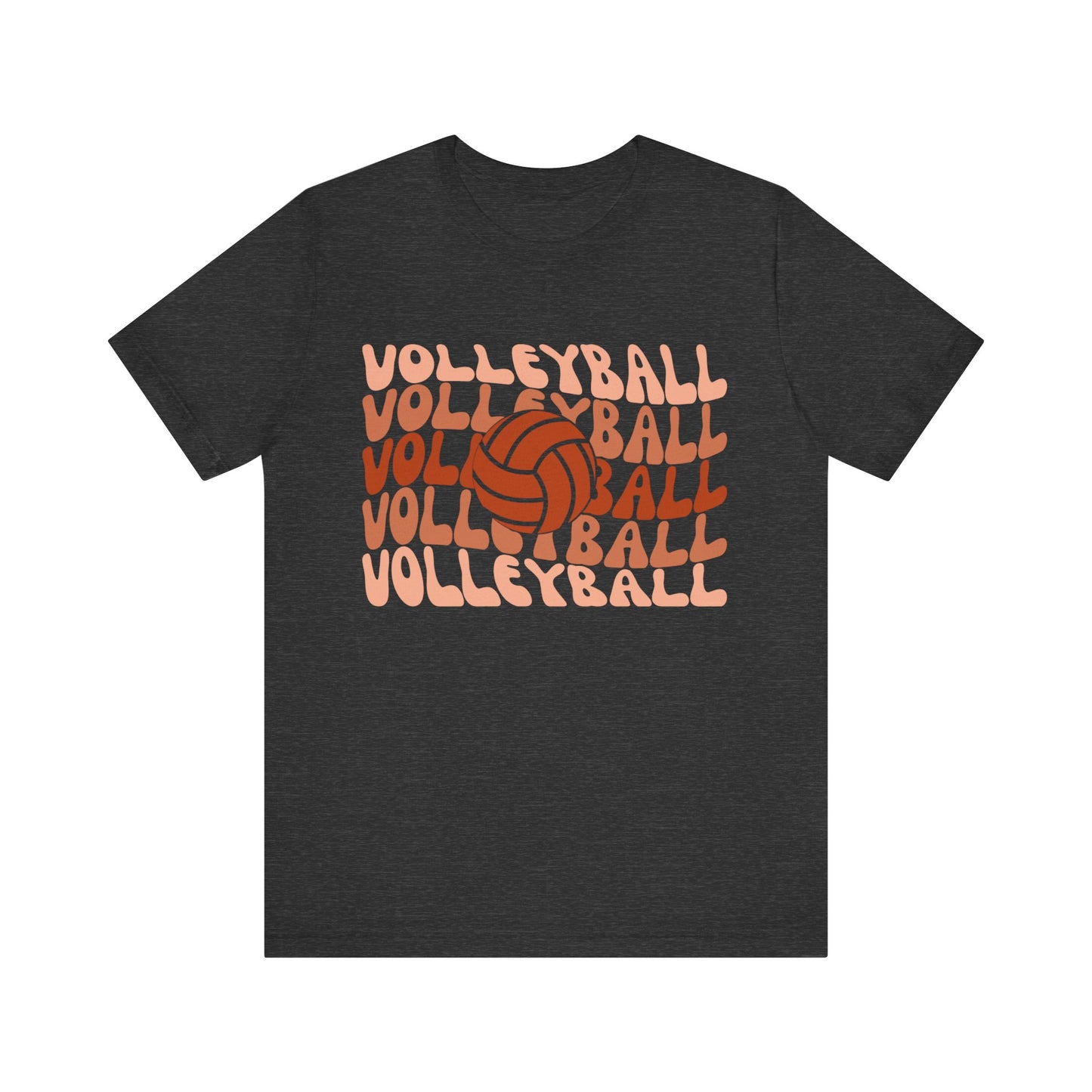 Wavy Retro T-shirt-Volleyball