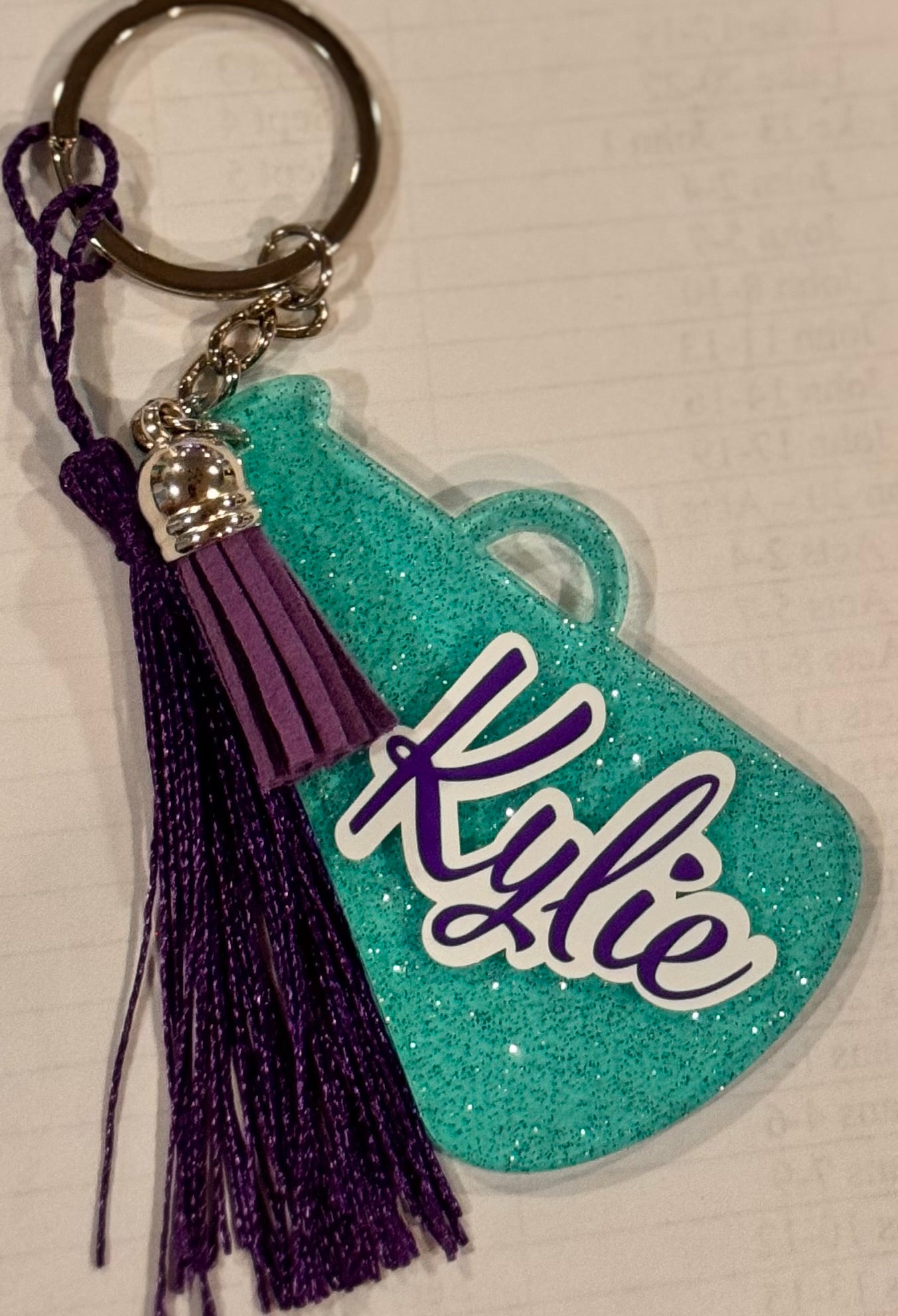 Customized Bag Tags-Cheer Megaphone