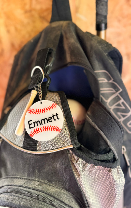 Customized Bag Tags-Baseball