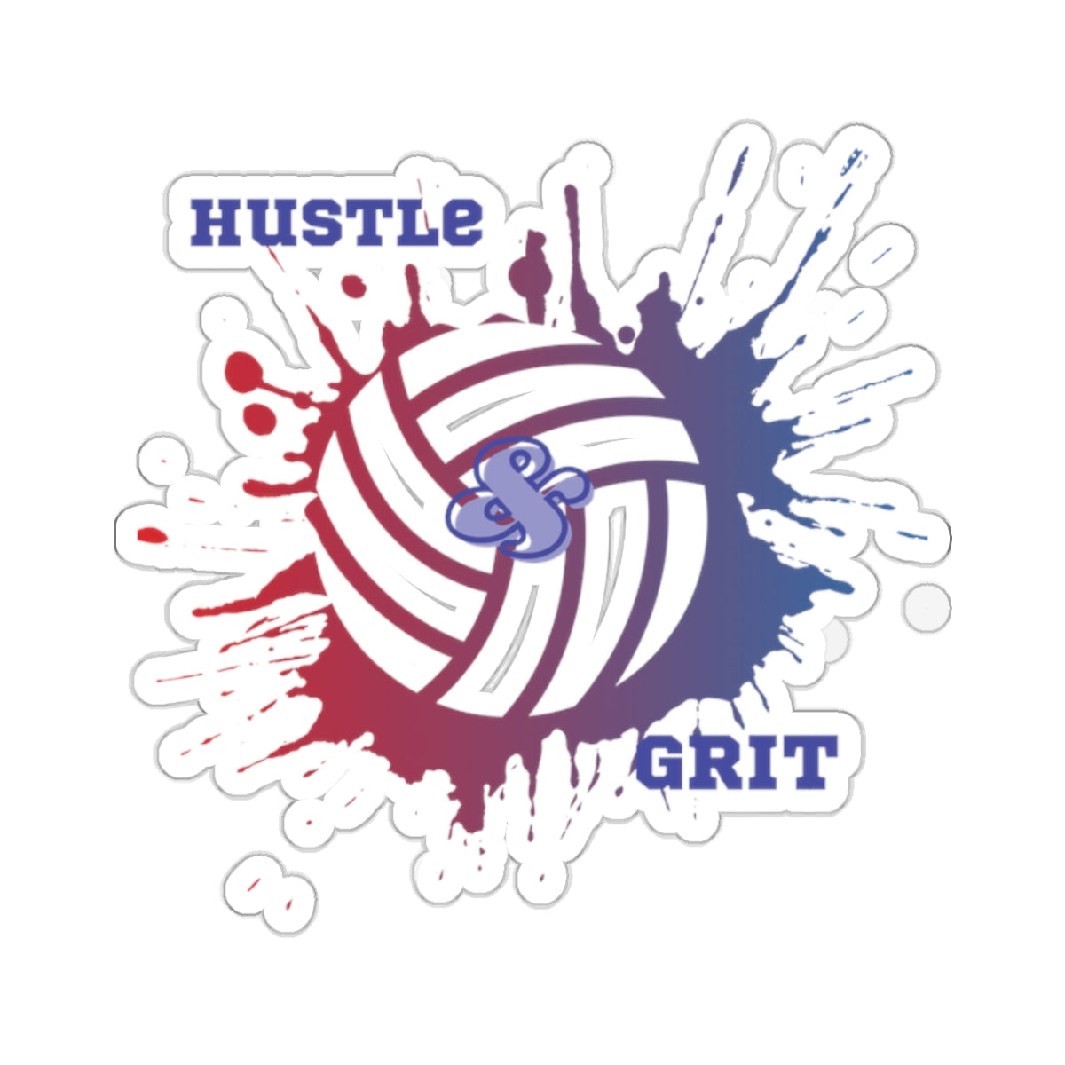 Kiss-Cut Stickers-Hustle and Grit