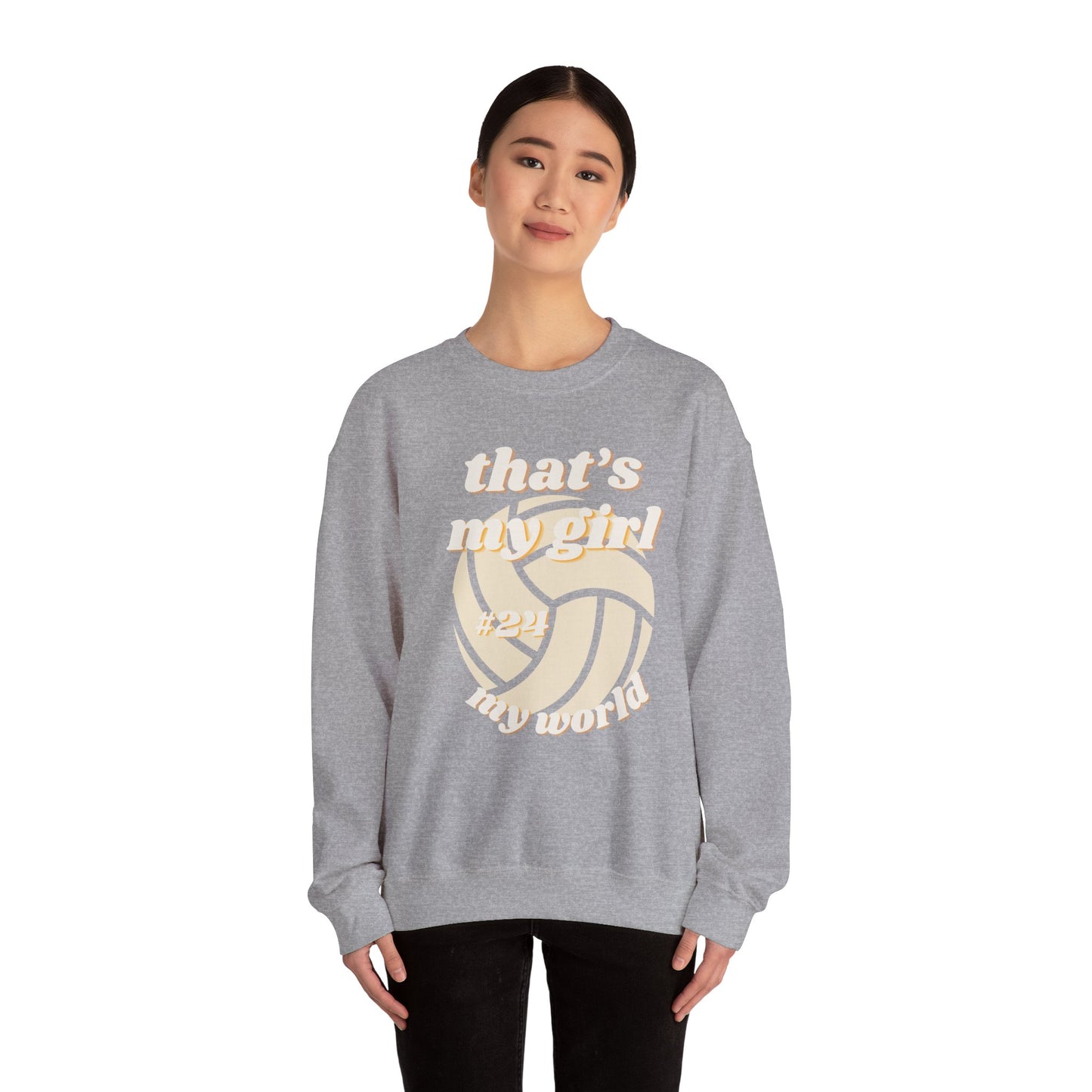 That's My Girl-Crewneck Sweatshirt Volleyball