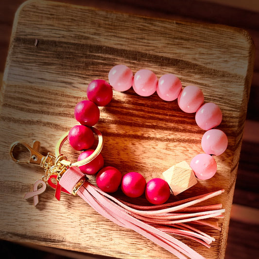 Breast Cancer Awareness Month Wristlet