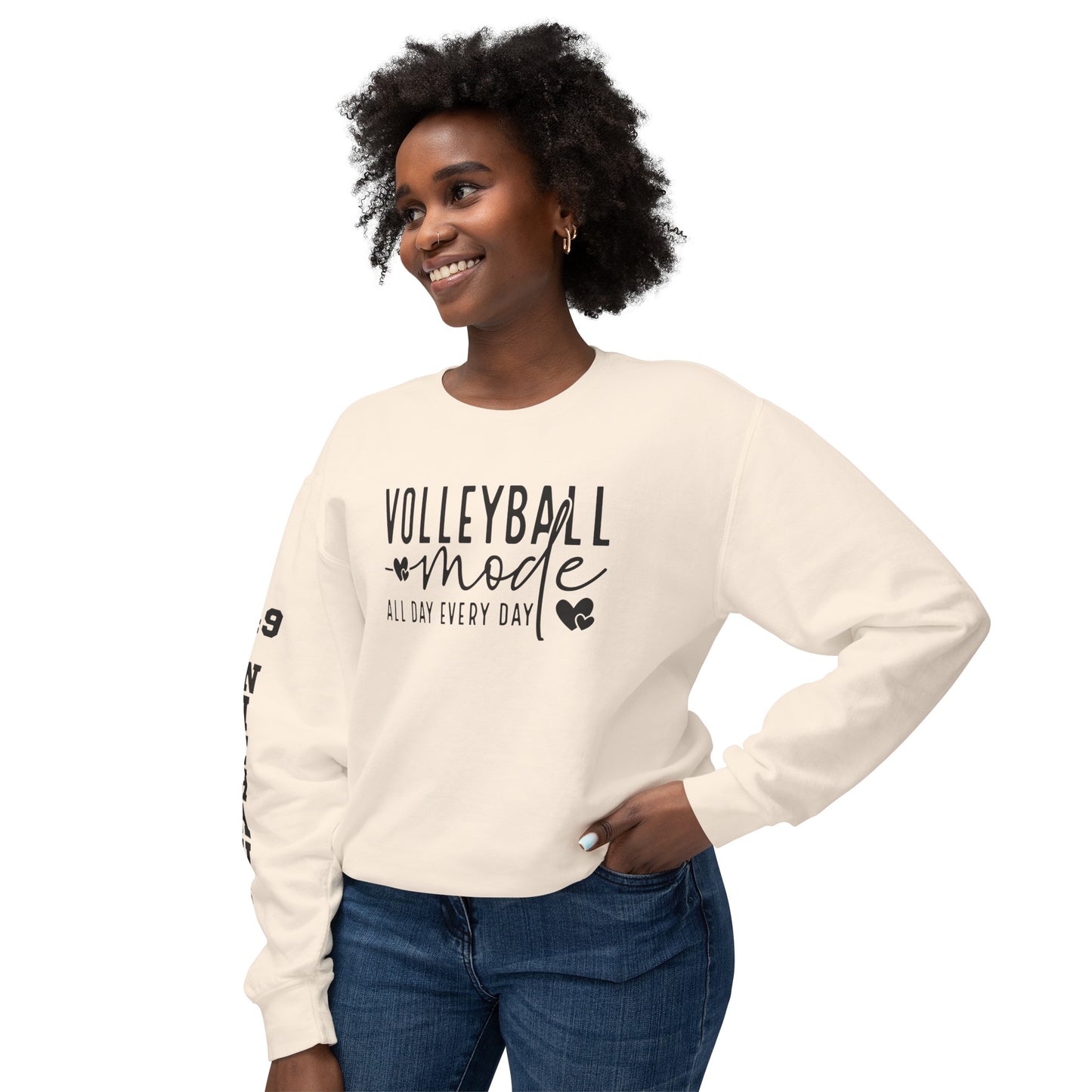 Custom Sleeve Print-Crewneck Sweatshirt