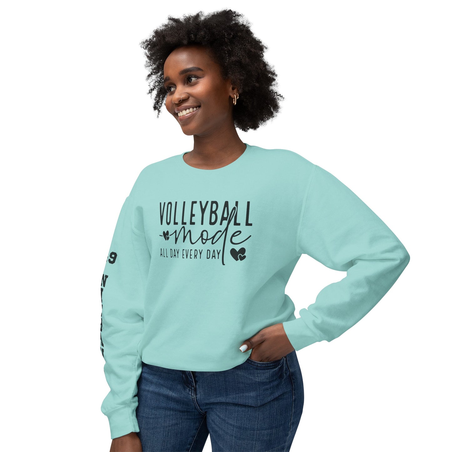 Custom Sleeve Print-Crewneck Sweatshirt