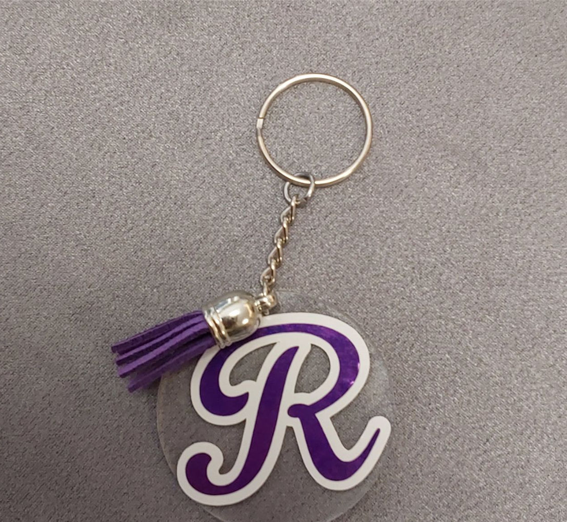 Personalized Initial Only Keychain/Bag Tag