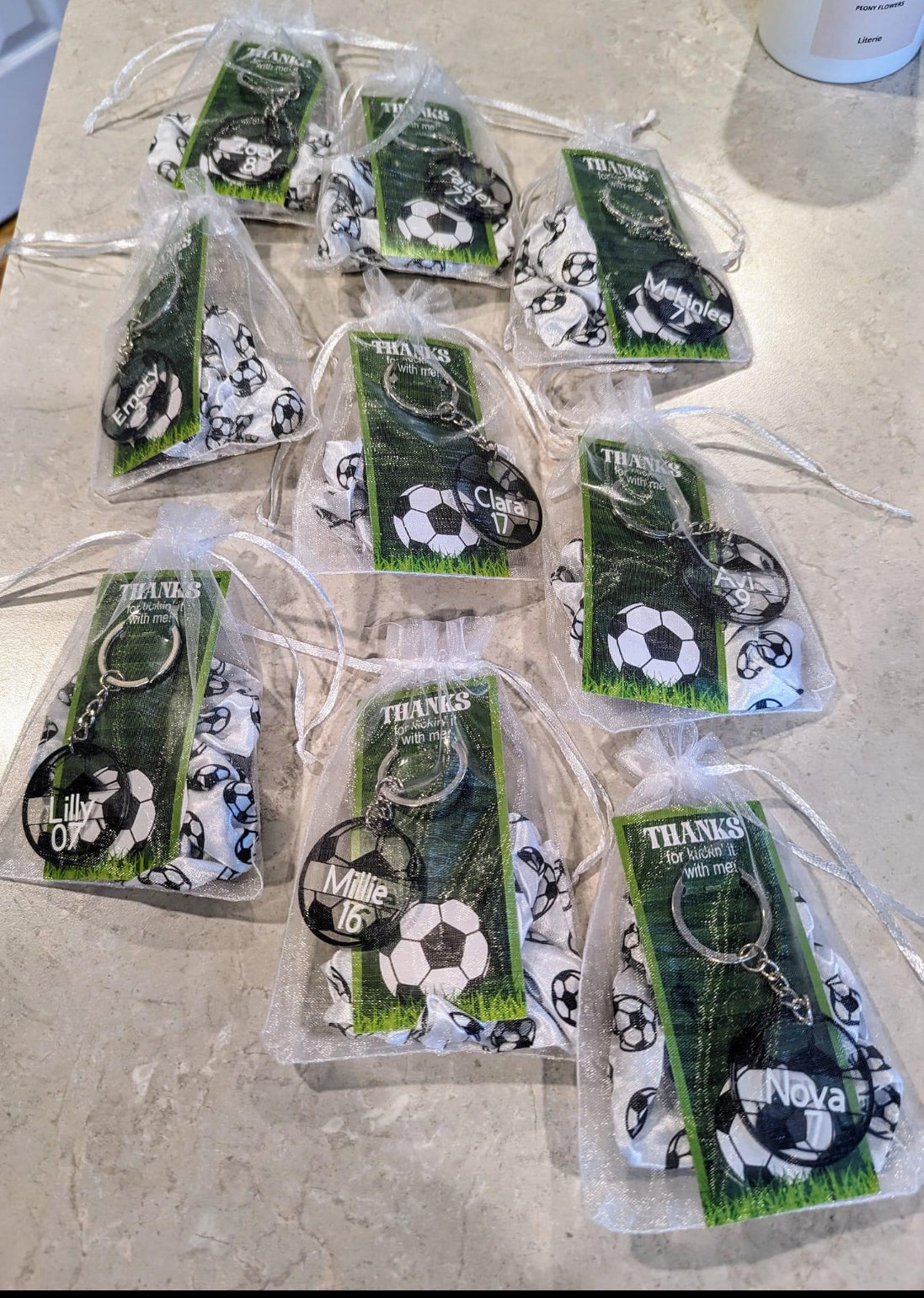 Customized Bag Tags-Soccer