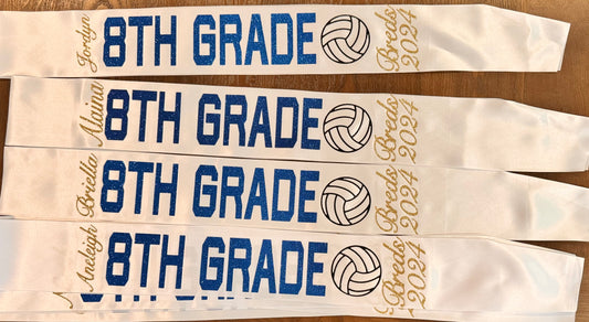 8th Grade or Senior Sash's