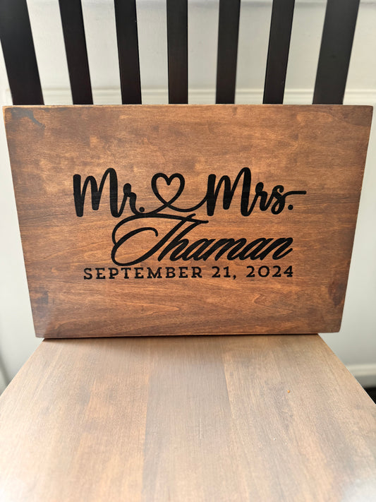 Mr & Mrs Wall Sign