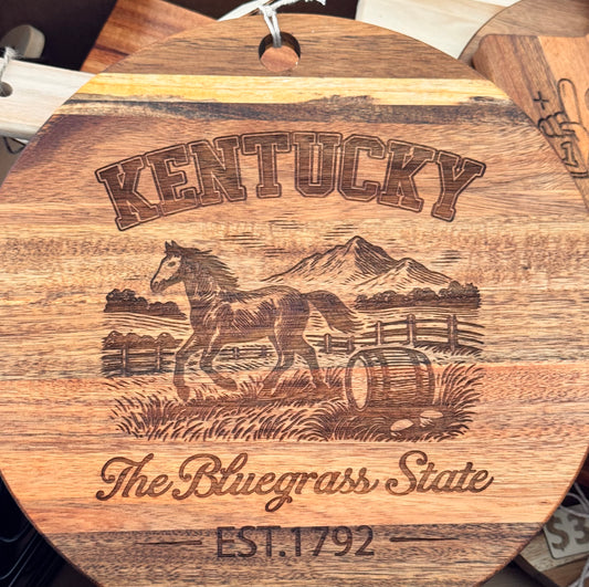 Round Charcuterie Board-Engraved