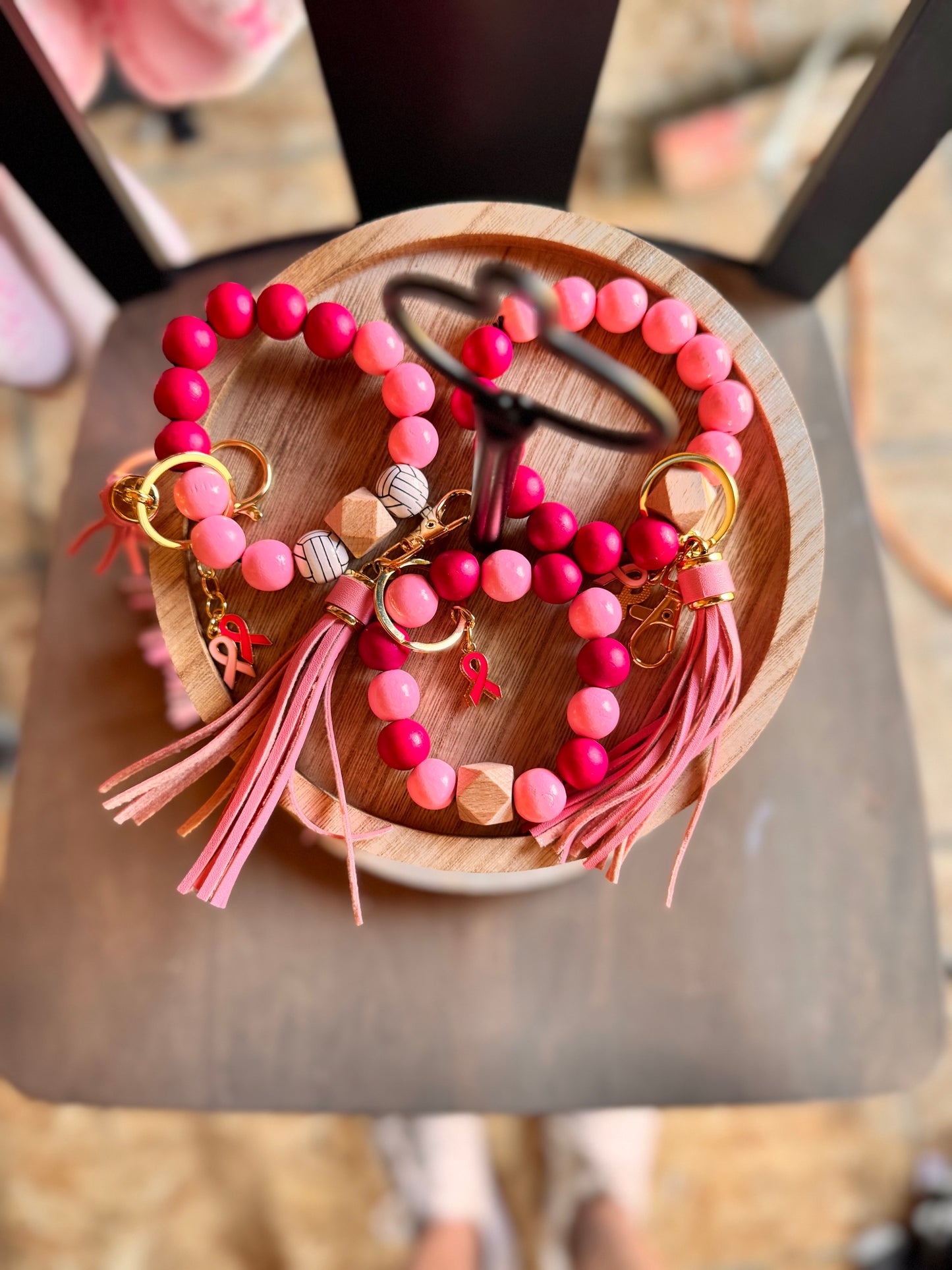 Breast Cancer Awareness Month Wristlet