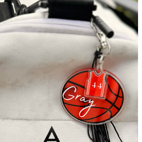 Customized Bag Tags-Basketball